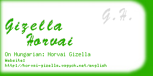 gizella horvai business card